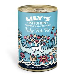 Lily's Kitchen Fishy Fish Pie With Peas Wet Food For Dogs 400g