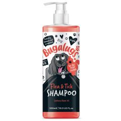 Bugalugs Dog Shampoo Flea & Tick 500ml Bottle with Pump