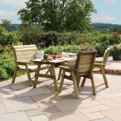 Zest Freya 4 Seater Outdoor Dining Set