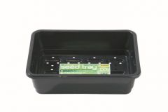 Worth Gardening Small Seed Tray Black With Holes