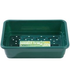 Worth Gardening Small Seed Tray Green With Holes