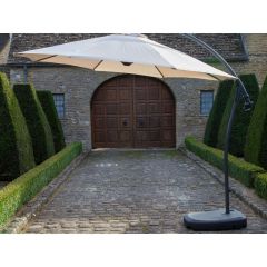 Bramblecrest Gloucester Sand Cantilever Parasol with Base and Cover