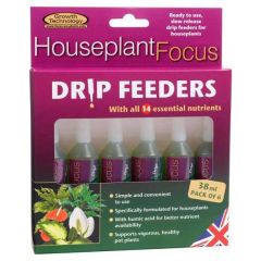 Houseplant Focus Drip Feeders - 38ml - 6 Pack