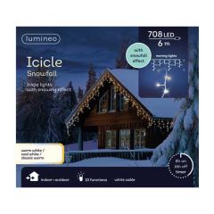 Kaemingk LED Icicle Lights 708 Warm White Cool White Classic Warm 