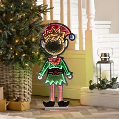 Festive Infinity Light 74cm Standing Elf