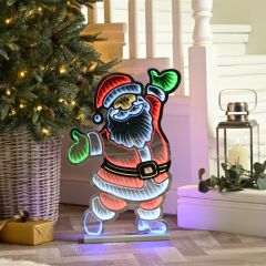 Festive Infinity Light 60cm Standing Santa