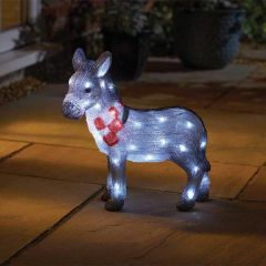 Smart Garden Acrylic InLit Ice Nativity Donkey 32x34x14cm