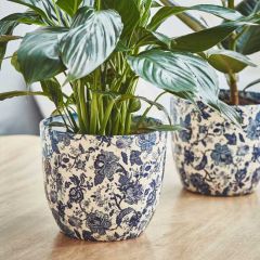 Ivyline Monza Vintage Blue 17.5cm Planter