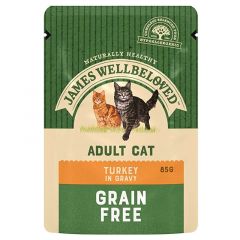 James Wellbeloved Turkey Wet Food Pouch For Cats 85g