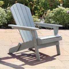 Zest Jasmine Folding Chair in Light Grey