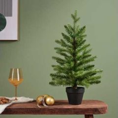 Kaemingk Allison Potted Mini Artificial Christmas Tree 90cm