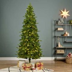 Kaemingk Killington Fir Artificial Christmas Tree W 380 Warm White LED 210cm (7ft)