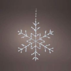 Kaemingk Micro LED Frame Light Plastic Snowflake 125 LED 60CM Transparent / Cool White