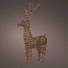 Kaemingk Micro LED Wicker Reindeer 104 Classic Warm LED 24x104cm