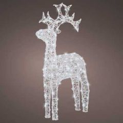 Kaemingk Soft Acrylic Reindeer 120 Cool White LED 110cm 