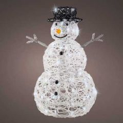Kaemingk Soft Acrylic Snowman 80 Cool White LED 65cm 