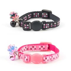 Ancol Star Safety Kitten Collar - Pink/Black
