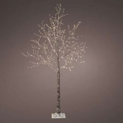 LED Birch Tree Snowy 600 Warm White 180cm - Kaemingk