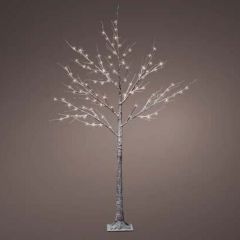 LED Birch Tree Snowy 96 Warm White 180cm - Kaemingk