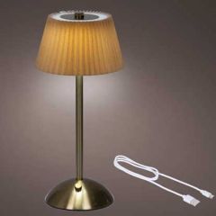 Kaemingk LED Rechargeable Lamp 15x30.5cm Orange/Gold