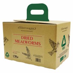 Johnston & Jeff Dried Mealworms In Ecobox With Carry Handle 1.5kg