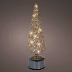 Kaemingk Micro LED Rotating Tree 10x34cm Amber Warm White