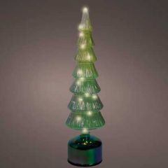Kaemingk Micro LED Rotating Tree 11x39cm Green Ombre