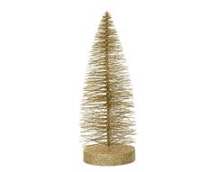 Kaemingk Brush Mini Tree Glitter Gold 20cm