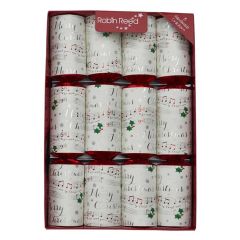 Robin Reed Musical Chime Christmas Crackers Set of 8