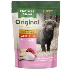 Natures Menu Chicken & Lamb Wet Food Pouch For Puppies 300G