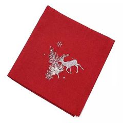 Neve Napkin Red/Silver Set of 4