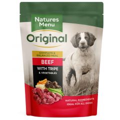 Natures Menu Beef & Tripe Wet Food Pouch For Dogs 300g