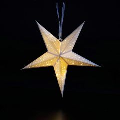 NOMA Paper Stardust Star with 15 Warm White LEDs 40cm