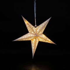 NOMA Paper Shining Star with 15 Warm White LEDs 40cm