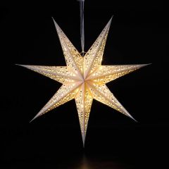 NOMA Paper Shining Star with 20 Warm White LEDs 60cm