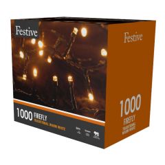 Festive Firefly Lights 1000 Traditional Warm White