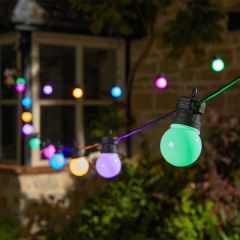Smart Garden Party Festoon String Lights Set of 20 Multi Coloured 