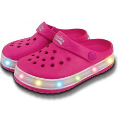 Town & Country Kids Light Up Pink Cloggies Size 8