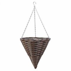 14'' Pinto Faux Rattan Cone - Smart Garden