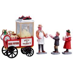 Lemax Popcorn Seller, Set Of 4