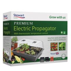 Stewart Garden 52cm Thermostatic Control Electric Propagator - Black