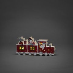 Konstmide Wooden Silhouette Red Train 3 Warm White (BO)