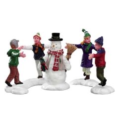 Ring Aroud Snowman Set Of 3 - XM-LEMAX