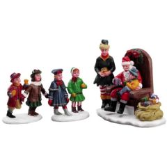 Lemax Visiting Santa, Set Of 3