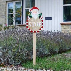 Smart Garden Santa Stop Sign 75x19cm 75x19cm