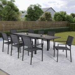 Kettler Sento 10 Seat Set with135/270X90cm Adjustable Table