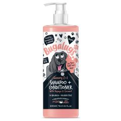 Bugalugs Luxury 2 in1 Dog Shampoo & Conditioner 500ml Bottle with Pump