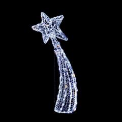 Premier Soft Acrylic 2D Shooting Star W 160 Twinkling White LEDs 90cm