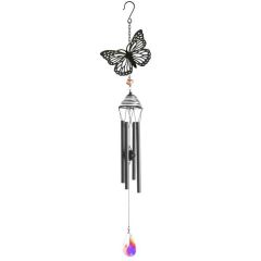 Primus Silhouette Butterfly Wind Chime - Black
