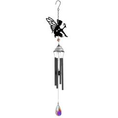 Primus Silhouette Fairy Wind Chime - Black
